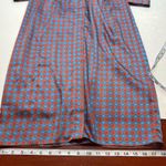 ZARA  Geometric Pattern Shirt Dress Womens SZ Medium Blue Red Orange Button *FLAW Photo 13