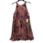 MILA MAE NWT Pleated Chiffon Trapeze Mini Dress M Pink Size M Photo 1