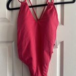 Shade & Shore Shade &‎ Shore Women's Pink One Piece High Leg Cheeky XS NEW Swimsuit Vacation Photo 0
