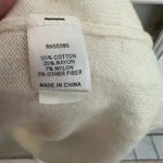 EXPRESS Vintage Off White 3/4 Sleeve Beaded Sweater Dress Size S Small Y2K Photo 8