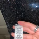 Black Bead Sliver Sparkly Dress With Crisscross Low back Photo 2