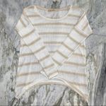 Big star BUCKLE | TEE BY Women's Metallic Striped Shark Bite Hem Sweater Size XS Photo 1