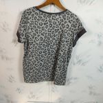 Lucky Brand  Gray Animal Print Pajama Shirt Photo 4