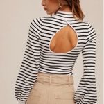 Hem & Thread NWT Blurred Lines Knit Sweater Bodysuit Women’s Medium Photo 1