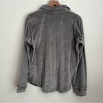 SKIMS  Velour Pajamas Long Sleeve Top Gray M Photo 1