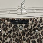 Veronica Beard  Brooke Leopard Print Coated Skinny Jeans Size 25/0 Made in USA Photo 3