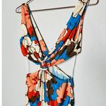 RONNY KOBO Retro Floral Printed Waist Cutout Scoop Back Sammy Cutout Dress Small Photo 7