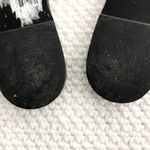 Rigenerato Victor Black Leather Ruffle Trim Simple Slide Slip On Sandals 37 Size 6 Photo 68