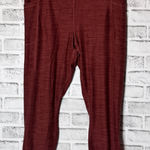 Yogalicious  burnt Red/maroon  Leggings‎ Comfortable Knit Pants with pockets XXL Photo 0