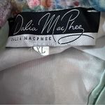 Dalia Macphee dress mint storybook whimsical print sz XL neck tie pearl buttons Green Photo 14