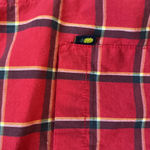Chubbies  Red Plaid Button Down Long‎ Sleeve Shirt Women's Medium Photo 4
