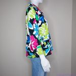 Vintage floral print cotton blend jacket,‎ size L Blue Size L Photo 13