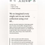 J.Crew Curved Waist Cheeky Bikini Bottom Cloud Meadow Floral M (8-10) NWT Photo 3