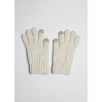 Hat Attack Frosty Touch Gloves in Ivory One Size Womens Smart Mittens Gray Photo 11