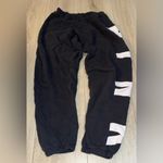 PINK - Victoria's Secret  Black and White Joggers sweatpants Photo 2