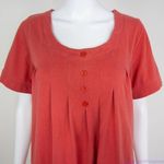 Roaman's red 100% cotton short sleeves dress with‎ pockets, size M Size M Photo 3