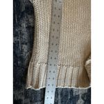 Soft Surroundings Sweater BeigeChunky Knit Pullover Hood Medium Classic Coastal Photo 4