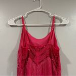 Lulus Shake It Off Fringe Mini Dress Pink Small S Photo 6