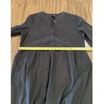 ABLE Jane Maxi Midi Dress Tiered Long Sleeve Black Cotton Fall L NWT Size L Photo 6