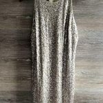 Badgley Mischka  Scroll Sequin Halter Mini Dress Belle Dress Size 14 Photo 0