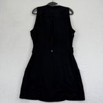 Free People  Desert Daylight Utility wrap‎ mini dress Black Tencel Size M no belt Photo 6