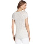 Chico's Womens Sweater Sz 3 XL 16 Leopard Terrain Hailie High Low Top Silver NEW Photo 3