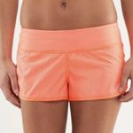 Lululemon  Women's Orange Athletic Shorts Photo 0