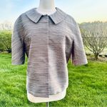 Ann Taylor Heathered Taupe Short sleeve Jacket Size Large Photo 1
