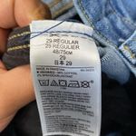 Gap Distressed Raw Hem High Rise Slim Straight Jeans Size 29 Photo 4