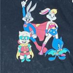Looney Tunes DC Comics Full Zip Up Hoodie in Black Wash, Junior Sz S Photo 9
