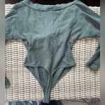 Free People  Intimately Waffle Knit Wrap Bodysuit Photo 4