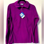 Columbia Artic Air Fleece 1/4 Zip Fleece Top Magenta Size M NWT Photo 4