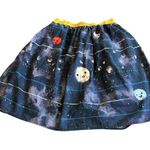 Modcloth 100% Cotton Space Universe Planet Skirt A-Line Full Size Medium Photo 6