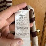 Max Mara  Weekend Short Sleeve Women's‎ Stripe Top Brown Cream US Small Photo 3