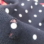 Jennifer Roberts Knit Polka Dots with Red Ribbon Belt Photo 6