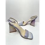 BP  Sandals Womens Size 10 Lilac Parker Ankle Strap Chunky Triangular Heels Photo 3