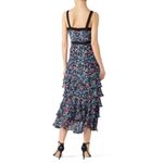 SALONI Multicolored Floral 100% Silk Sleeveless Jewel Rosette Lana Dress sz US 2 Photo 5