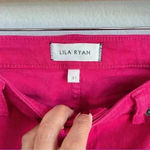 Lila Ryan  Crop Jeans Women's Size 31 Solid Cuffed Berry Pink Barbie Core Capsule Photo 7
