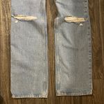 ZARA NWOT Mid Waist Ripped Cut Out Straight Leg Jeans - Size: 2 Photo 6