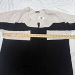 Gap  Wool Drape Open Front Cardigan Sz Medium Black White Striped Western Cozy Photo 6