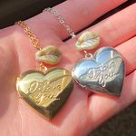 Handmade “I love you” stainless steel heart locket charm & Czech glass necklace 🍃🩵 Photo 7