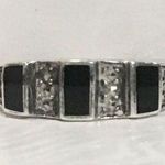 JACK JUDITH  Onyx Sterling Silver Ring Photo 0