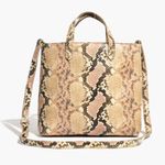 Madewell NWT Women’s The ZiP Transport Crossbody Snake Embossed Leather Edition Photo 0