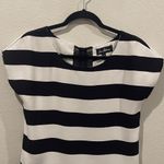 Sam Edelman White Black Striped Short Sleeve Top Photo 0