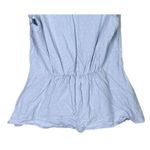 J.Crew Swiss Dot Peplum Ruffled Cap Sleeve Blouse V Neck Back Zip Up 0 Blue Photo 6