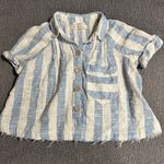 Free People We The Free Away At Sea Cropped Shirt Photo 3