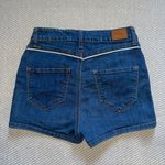 Urban Outfitters BDG Denim High Rise Erin 5 Pocket Shorts Sz 25 White Stripe Photo 1