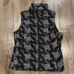 Columbia  Fleece Vest Women’s Size M Black Geometric Full-Zip Outdoors Hiking Photo 6