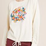 Anthropologie Fleur Tie-Waist Graphic Sweatshirt Size S Photo 0