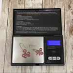 Handmade Crystallized Swarovski Crystal Light Rose Earrings Photo 7